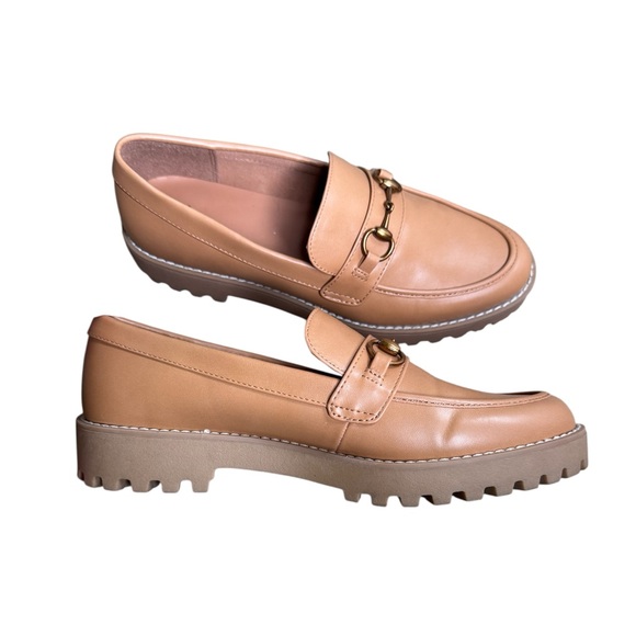 NWOB A New Day Danica Platform Loafers Tan Size 8 - Picture 5 of 9